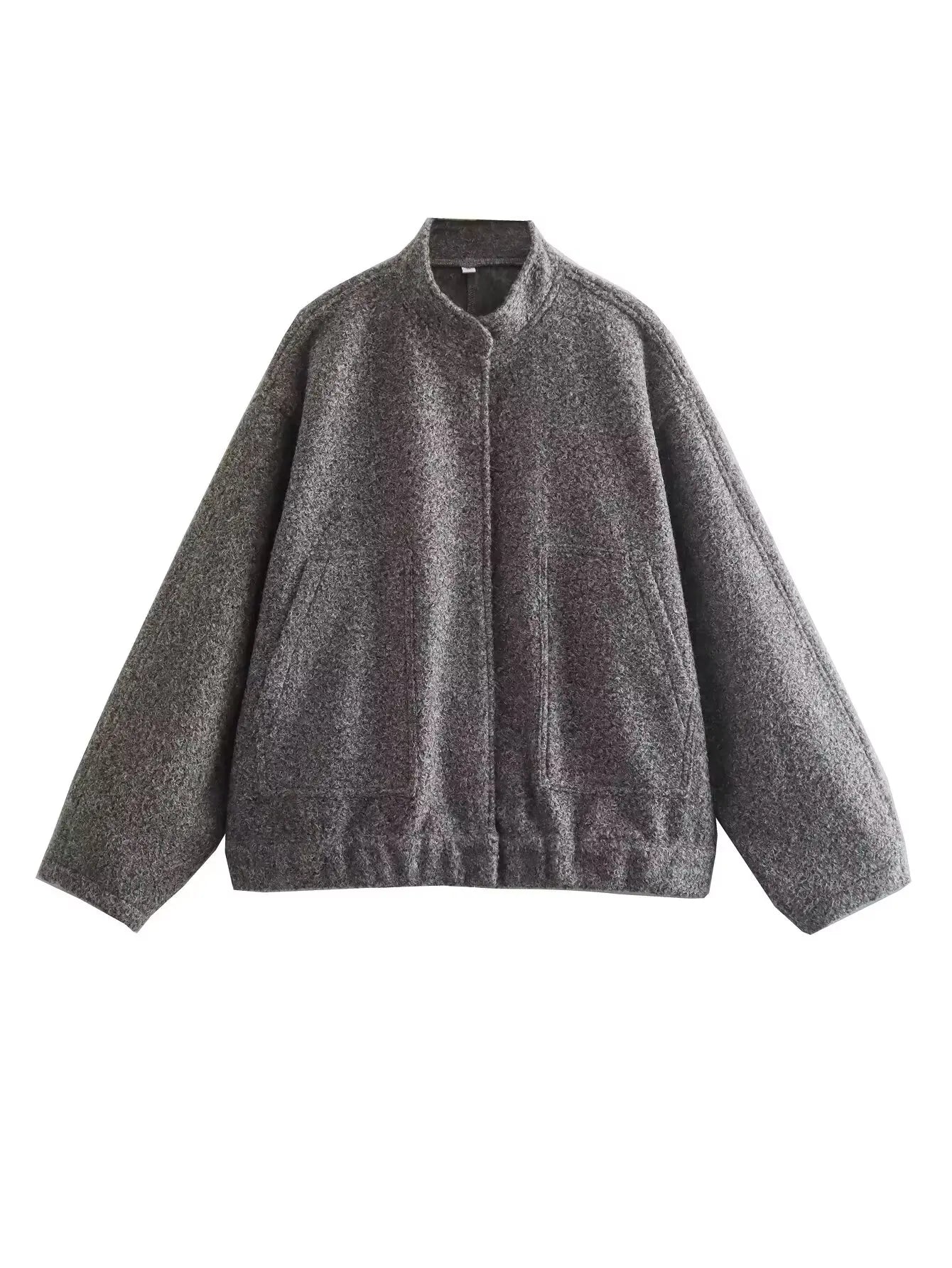 TRAFZR Damenjacken Frühling 2023, elegantes Fleece, Vintage, neue Oberbekleidung, Langarm, Harajuku, Y2k, Streetwear, Bomberjacken