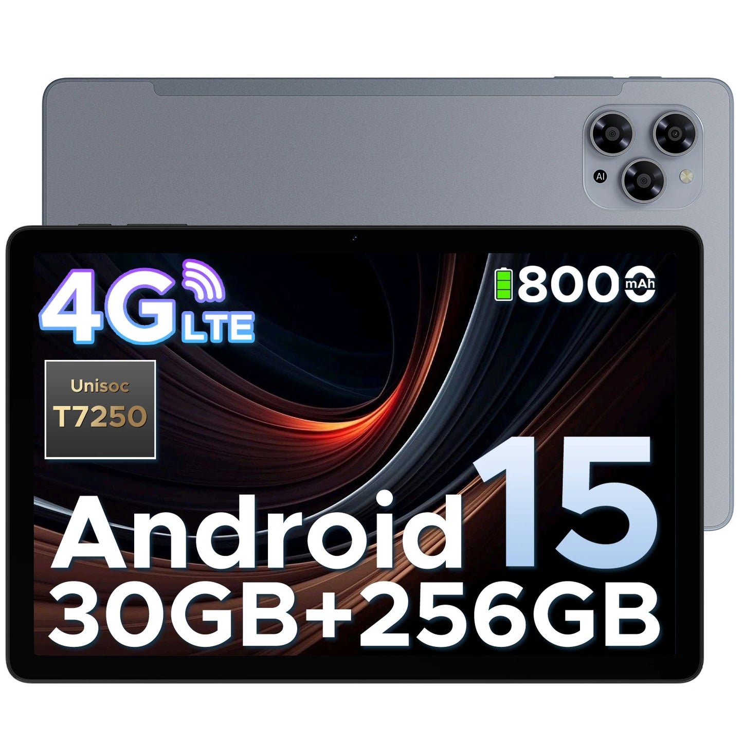 DOOGEE Tab G6 2 IN 1 Smart Tablet PC 11'' Screen Android 15 30GB RAM(6+24) 256GB ROM 8000mAh Battery Dual Speakers Widevine L1