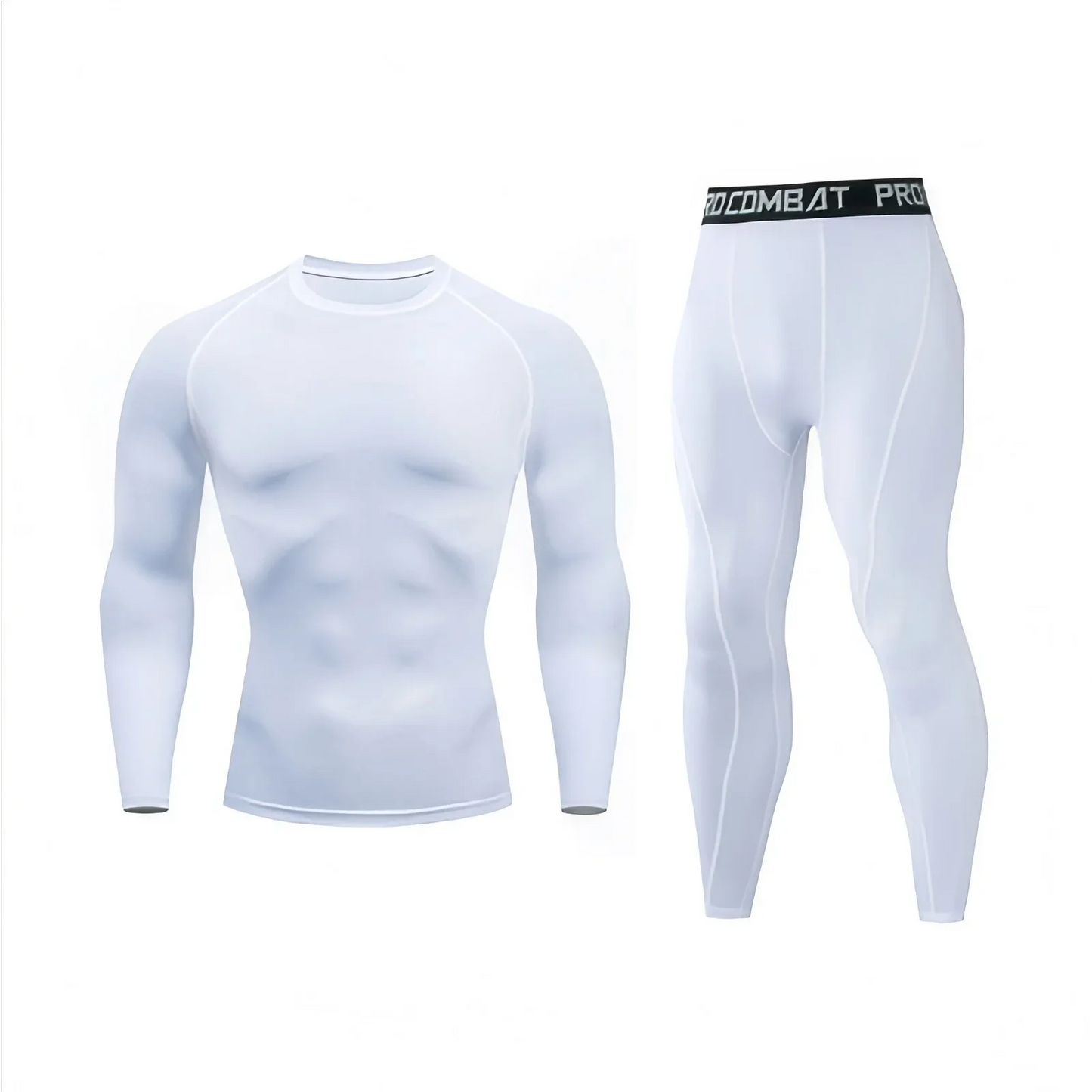New Men's Tracksuit Gym Fitness Running 2 Pcs/Set Quick Dry Sweat-absorb Compression Sport Suit Clothes Jogging Sport Wear S-3XL