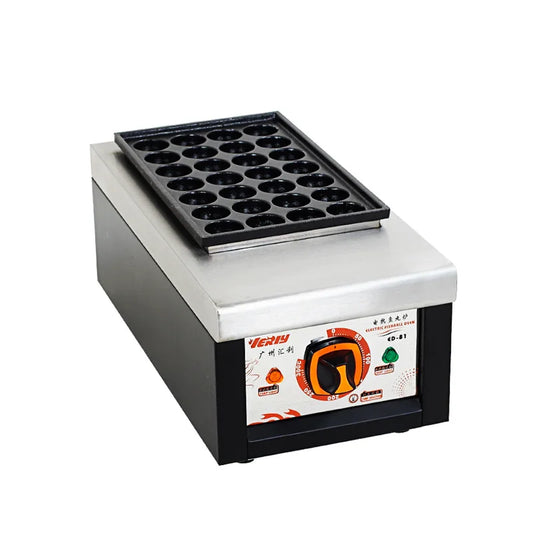 Commercial 28 Holes Takoyaki Maker Machine Electric or Gas Non-stick Waffle Balls Baker 40MM Round Fish Ball Making Machine.