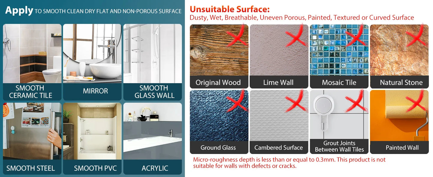 TAILI Dusch-Rasierspiegel mit Ablagefach, mit Rasiererhalter, abnehmbarer Saugnapf, bruchsicher, beschlagfreier Badezimmerspiegel