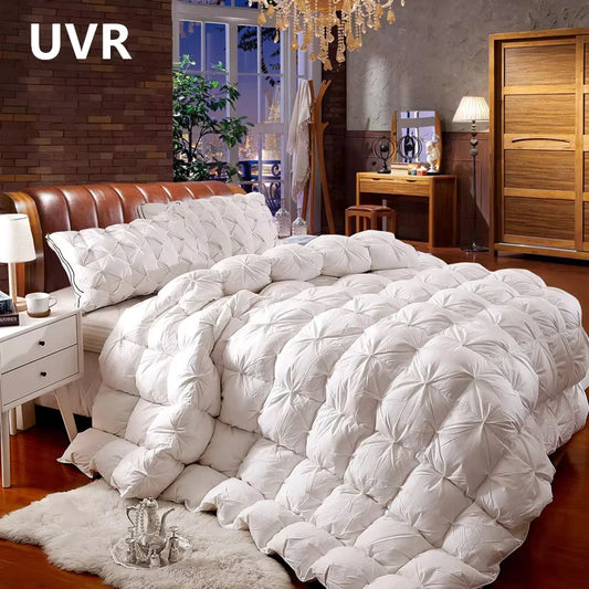 UVR 95% White Goose Down Comforter Down Comforter 5 Star Hotel Winter Down Comforter Full Cotton Comforter Double Bed Full Size.