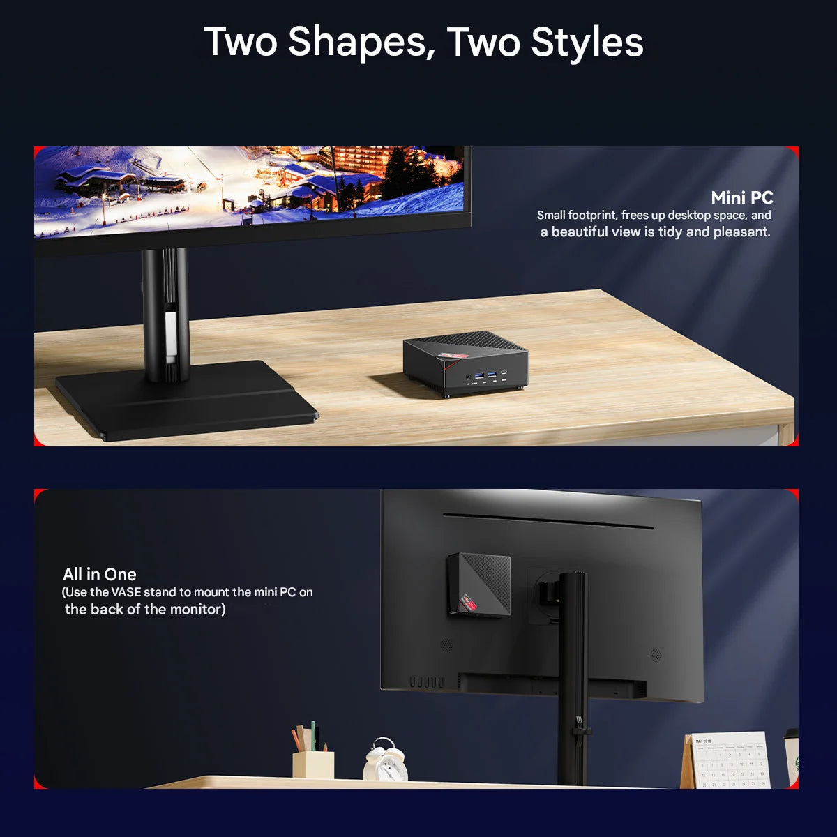 ACEMAGIC AM06Pro MINI PC AMD Ryzen 7 5825U 16/32GB RAM 512GB SSD Windows 11 Pro MINI Computer Wifi6 BT5.2 4K Triple Display.