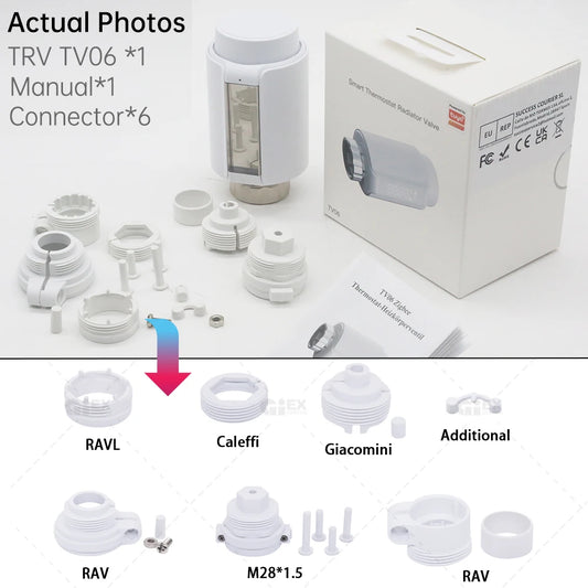 WIFI & Zigbee Thermostatic Radiator Valve Smart Radiator Actuator TRV Temperature Controller Voice Control via Tuya Zigbee2MQTT.