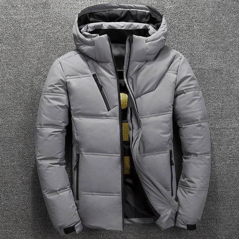 Winter new thick men's down jacket casual lightweight hooded detachable warm white duck down down jacket men's.