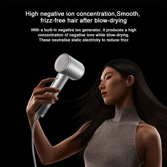 XIAOMI MIJIA High‑Speed Hair Dryer Pro,110k RPM,70 m/s Air,8 Airflow Modes,50 °C Constant Temp,200M Ions,CN Version With Ada.