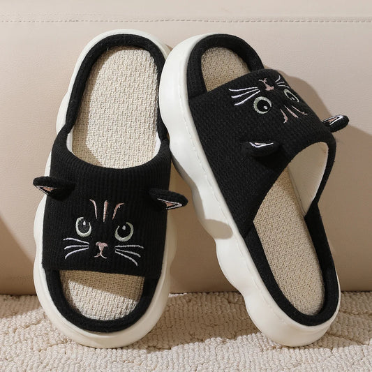 Smile PoP Cute Women Slippers Indoor Fuzzy Women House Slippers Classic Cartoon Casual Home Shoes Warm Bedroom Animals Shoes.