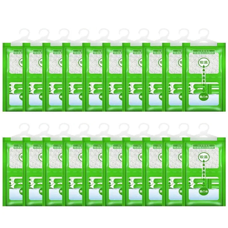 Hangable Wardrobe Moldproof Moisture Proof Dehumidification Bag humidity Moisture Absorbing Bag Closet Dehumidizer Eco Friendly.