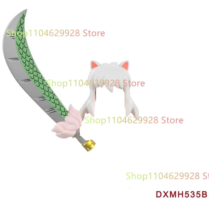 DXMH533A DXMH533B Anime Cartoon TV Toy Inuyasha Building Blocks for Kids Collect Toys Model Birthday Gifts.