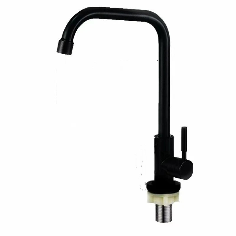 Stainless Steel Kitchen Faucet Single Lever Hole Tap Cold Sink Faucet Single Handle Deck Mounted Water Tap