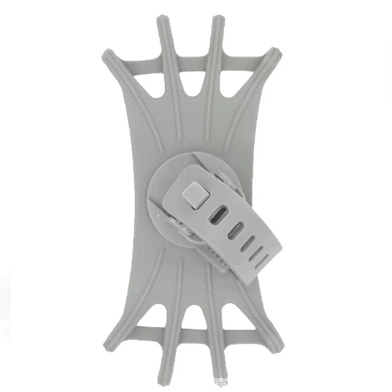 360 Rotatable Mobile Phone Bicycle Motorcycle Holder Bike Safe Bracket Silicone Support Silicone Pull Type For All Phone Stand.