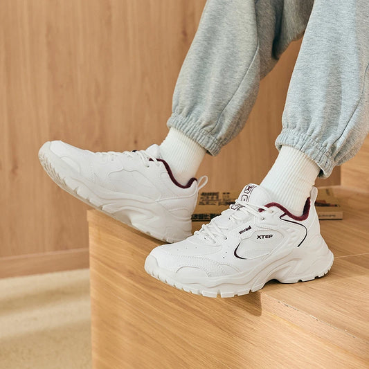 Xtep Cotton Shoes For Women 2024 Winter Warm Soft Sports Shoes Trendy Retro Durability Comfortable Sneakers 876418370026.