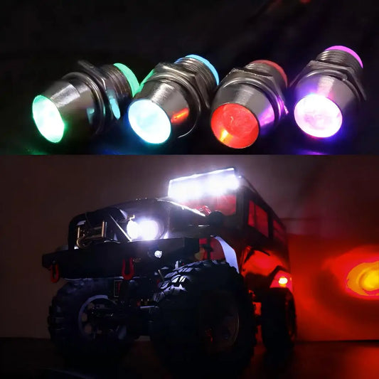 3/5mm RC Car Lamp Kit Universal LED Color Decorative Light Switch for 1/8 1/10 1/12 1/24 Axial SCX10 Trx4 Tamiya Crawler Truck.