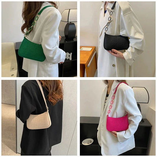 Small Square Bag Lady Felt Armpit Design Luxury Tote Released Fashion Ladies Handbag Under Crescent.