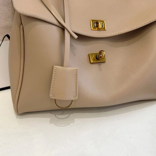 Branded Shoulder Bags Luxury Women Soft PU Leather Solid Color Large Capacity Shopper Totes 2025 Latest Luxury Designer Handbags.