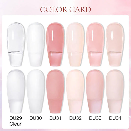 Mtssii 8ML Quick Extension Nail Gel Vernis Nude Milk White Gel Nail Polish UV Semi Permanent Nails Art For Manicure Tools.