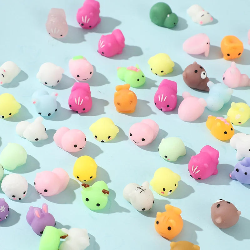 50-5PCS Mochi Squishies Kawaii Anima Squishy Toys For Kids Antistress Ball Squeeze Party Favors Stress Relief Toys For Birthday.