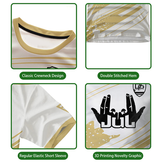 New Summer Maillo Jul T-shirt Youth Training Breathable Quick Drying Football Jersey Men's Custom Outdoor Sports Tops Fan Gifts.