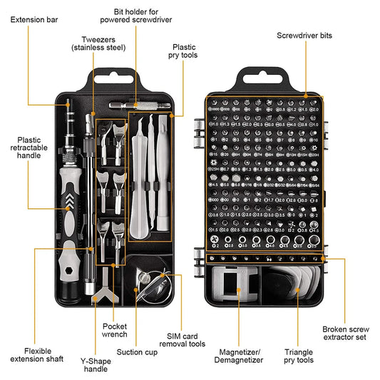 Schraubendreher-satz Präzision Magnetische Schraubendreher Bits Torx Hex Bit Griff Handy Reparatur Schraubendreher Kit Hand Werkzeuge