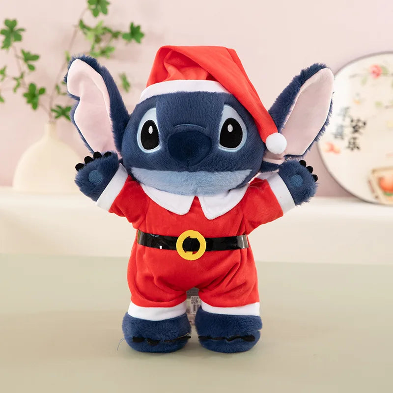40CM Lilo and Stitch Xmas Disney Plush Toys Cartoon Anime Stuffed Kawaii Halloween Soft Stich Doll Plushie Kids Birthday Gifts.