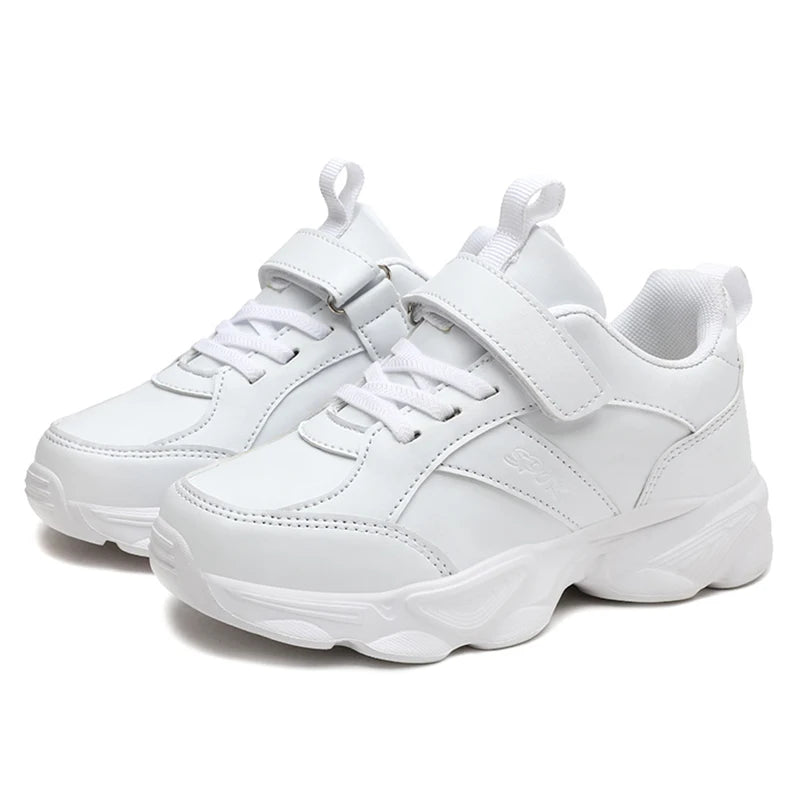 Children's Fashion Sports Shoes Breathable Student Black School Walking Shoes Anti-skid Boys& Girls Casual Running Sneaker