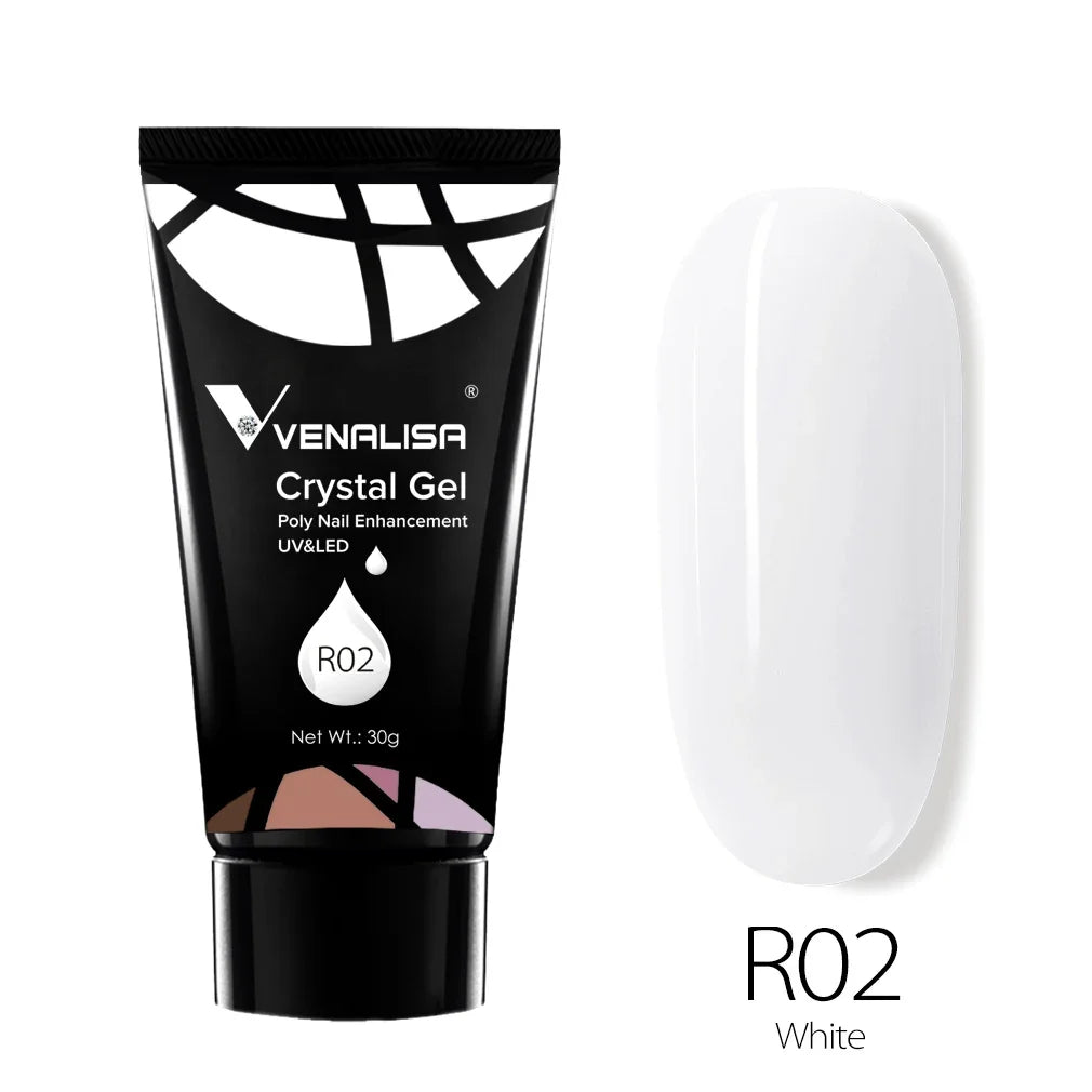 VENALISA Poly Nail Gel Nail Acrylic Gel Self Leveling Natural Pink Prolong Gel Clear Color Crystal Gel Nail Nail Art Jelly Gel