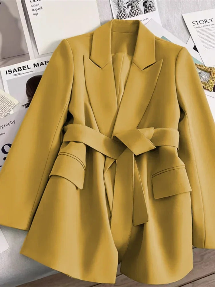 Blazer für Damen, Frühling und Herbst, neu in der Oberbekleidung, Bürodame, modische Blazer, lockere Passform, Damenbekleidung, Mäntel, Damenjacke