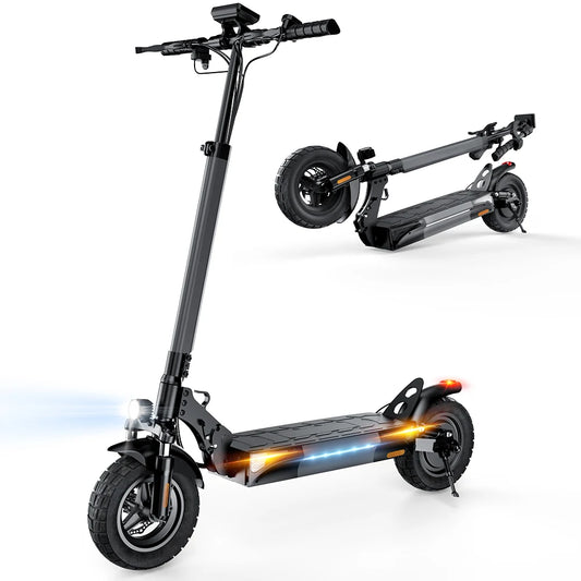 iScooter W9 Electric Scooter For Adults 1000W Motor 54.6V14Ah Battery 10 Inch Off Road Pneumatic Tires Foldable E-scooter.