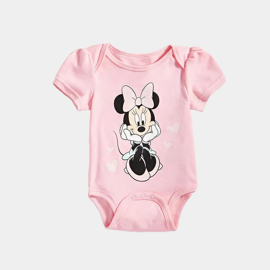 Sommer Baby Body Mickey und Minnie Neugeborenen Baby Kleidung Taste Design Baby einteiliges für 0-24 Monate Baby junge Mädchen Kleidung.