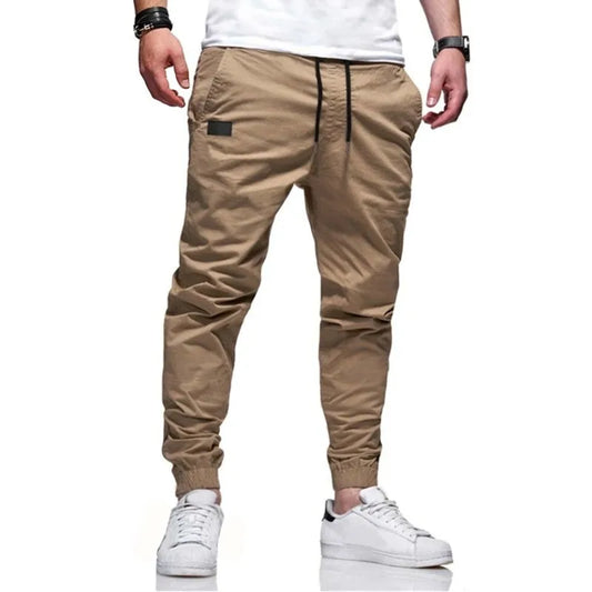 New Men's Casual Sports Pants Sweatpants Male Jogger Cargo Harem Pencil Pants Trousers Multi-pocket Sweatwear.