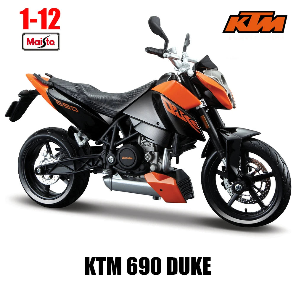 Maisto 1:12 KTM series KTM RC 390 690 DUKE 1290 simulation alloy motocross authorized motorcycle model toy car Collecting gifts