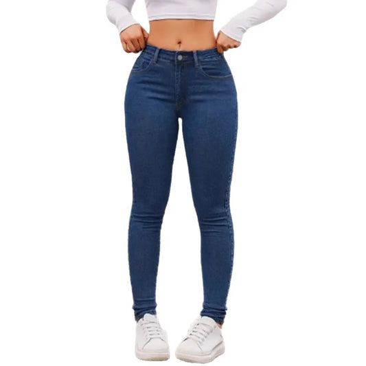 European and American tight elastic leggings jeans for women.