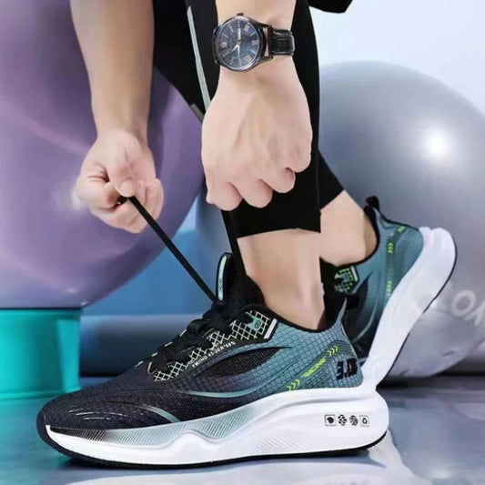 Men's Sneakers Breathable Running Shoes Lightweight Platform Shoes Comfortable Soft Casual Shoes Outdoor Non Slip Tennis Shoe.