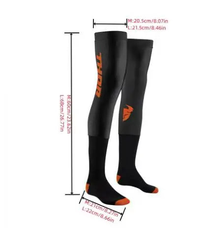 Colorful cycling outdoor off-road mx motorcycle cool riding anti slip long socks.