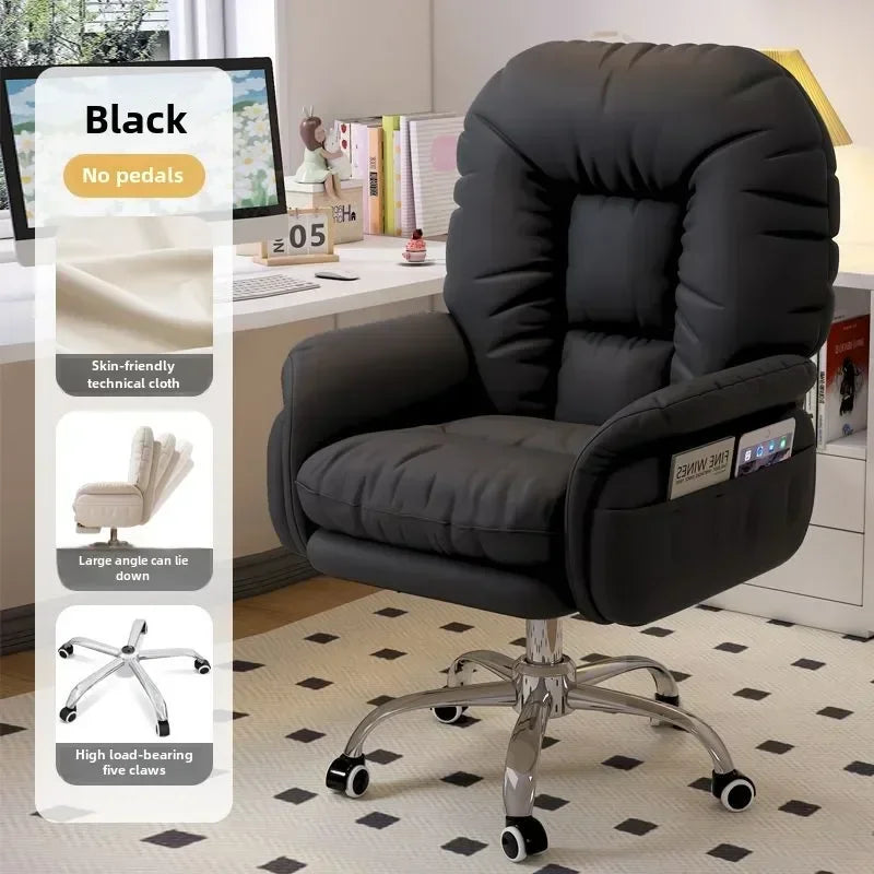 Heimcomputerstuhl, bequem, sitzend, Arbeitszimmer, Büro, Schlafsaal, Schlafzimmer, faules drehbares Sofa