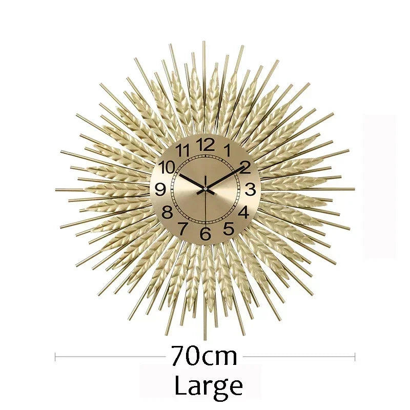 Weizen ohren uhren, Wohnzimmer wanduhren, die Ernte Wohlstand Gesundheit Glück Einheit Freundschaft Vitalität Hoffnung symbolisieren