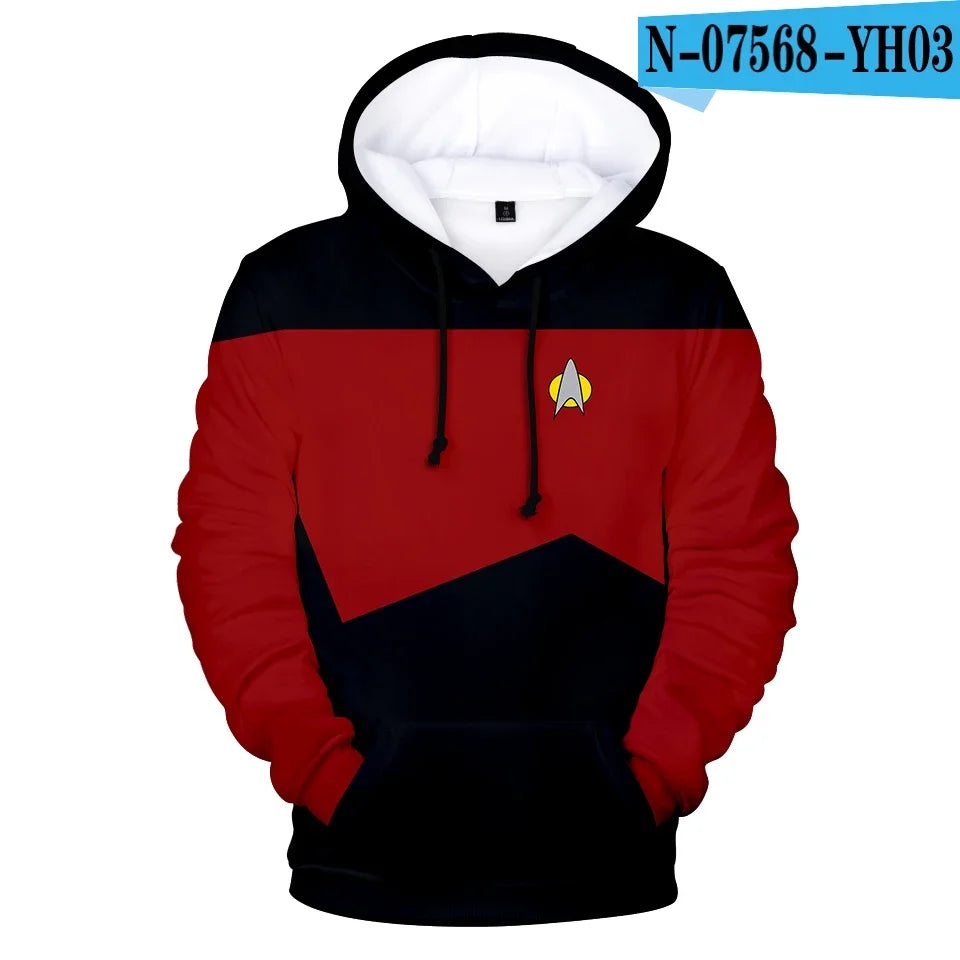 Hot Movie Hoodies Sweatshirts Fashion Long Sleeve Clothes Star trek cosplay hoodies Plus Size Men/Women streetwear Mens clothing.