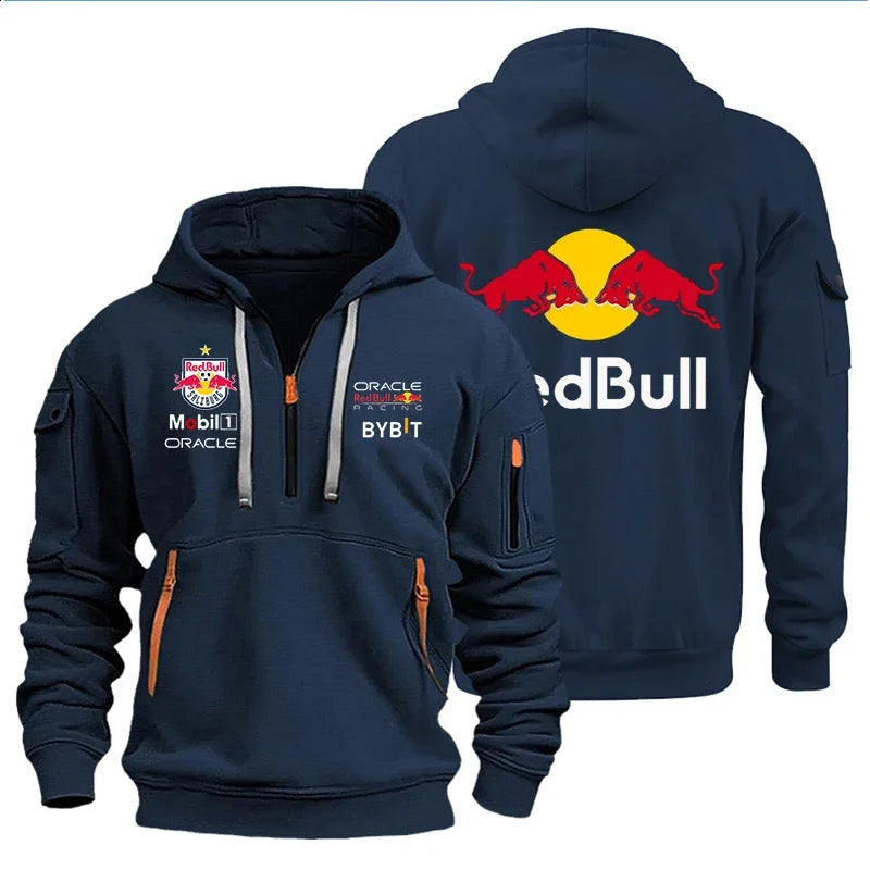 2025 High Quality Red Bull Motorcycle Sports Hoodie Outdoor Sports Bicycle Jacket Men's Sports Coat.