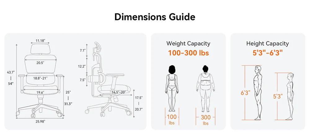 NEWTRAL NT001 Ergonomischer Bürostuhl mit adaptiver Lordosenstütze, Armlehne und Verstellbare Kopfstütze, Schreibtischstuhl aus Mesh für Büro