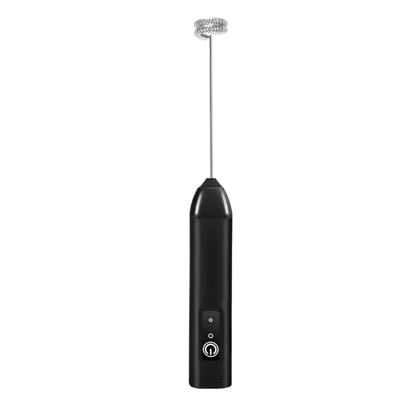 Electric Milk Frother USB Rechargeable Handheld Egg Beater 3 Speeds Foam Maker Mixer Coffee Drink Frothing Wand Foamer Kitchen.