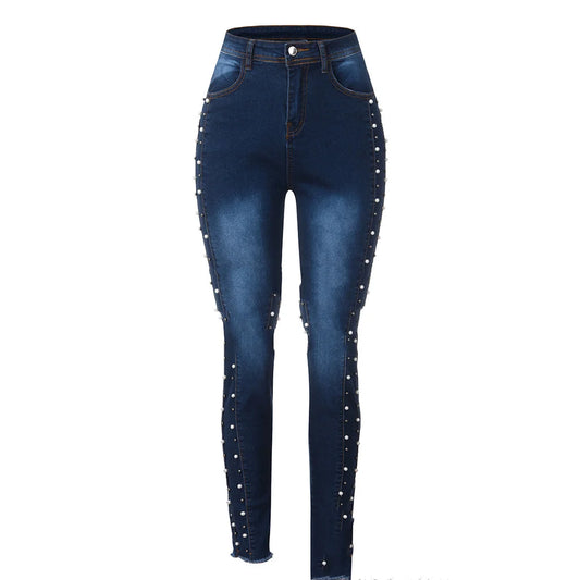 New Arrival Women's High Waist Jeans Fashion Slim High Elastic Jeans Skinny Denim Pencil Pants butt shaping jeans S-2XL.