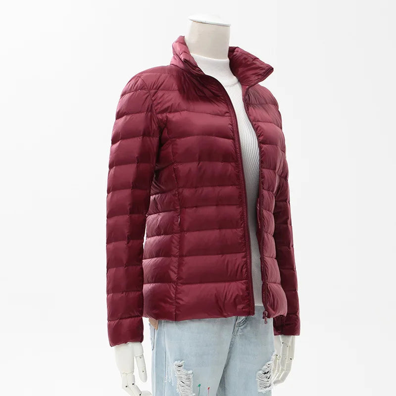 13 Farben Frauen Frühling Puffer Mantel 2023 Neuheiten Ultra Licht Weiße Ente Unten Jacke Koreanische Slim Fit Kurze Parkas