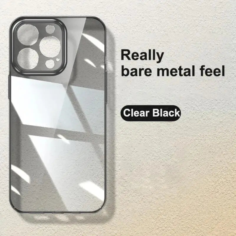 Ultra Thin PC Hard Crystal Clear Case For iPhone 17 16 15 14 Plus 13 12 11 Pro Max XR Glossy Transparent Camera Protection Cover
