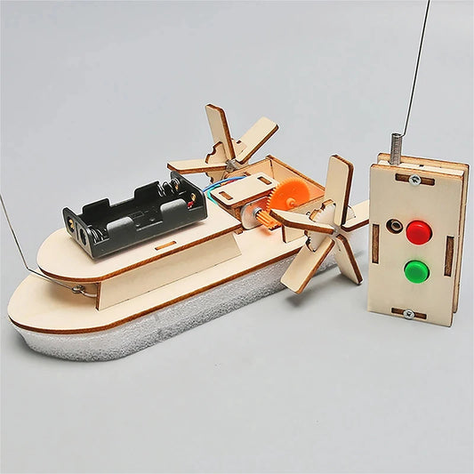 DIY Science Toys Children Educational STEM Projects Kits 3D Assemble Car Boat Model Wood Puzzle Toy Scientific Experiment Kit.