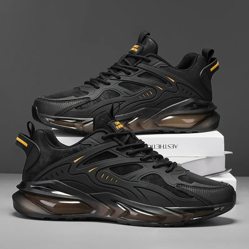 YRZL Herren-Turnschuhe, lässig, Sport, atmungsaktiv, Laufschuhe, bequemes Gehen, leichter Mesh-Schuh, Outdoor, rutschfest, Tennis-Mann