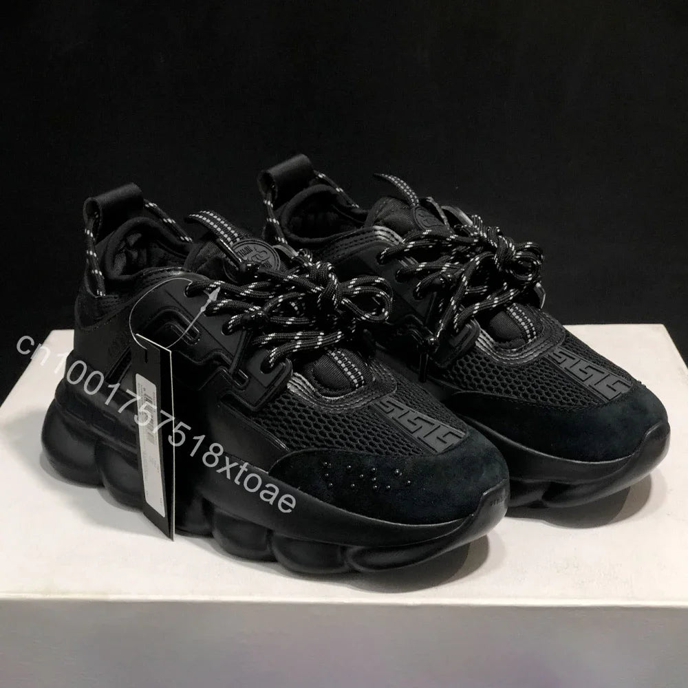 Luxus-Outdoor-Freizeitschuhe der Größe 36–45 für Männer und Frauen, modische Freizeit-Turnschuhe, Herbst-Winter, dicker Boden, niedrige Sportschuhe.