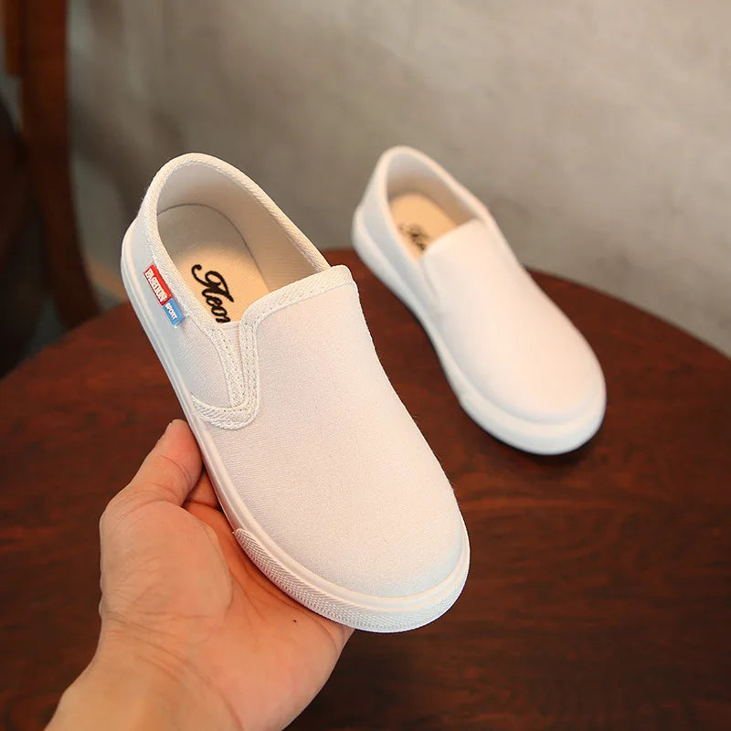 JGSHOWKITO Fashion Unisex Kids Canvas Shoes For Boys Girls Children's Casual Sneakers Soft Breathable Boys Flats All-Match 27-38.