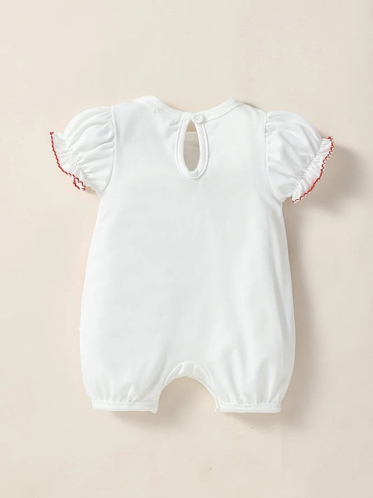 One Piece of Clothing Baby Gilrs Summer For Newborn Item Cartoon Cute Romper 0-1Y Casual Daily Wear Fashion Jumpsuit.