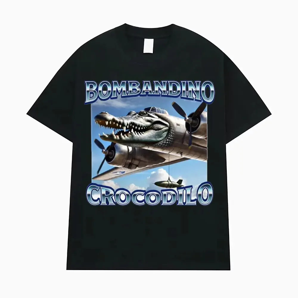 Tung Tung Sahur Fun Baseball Bat Stem 100% Cotton T-shirt Men's Clothing Fashion Humor Style T-shirt Summer Top T-shirt.