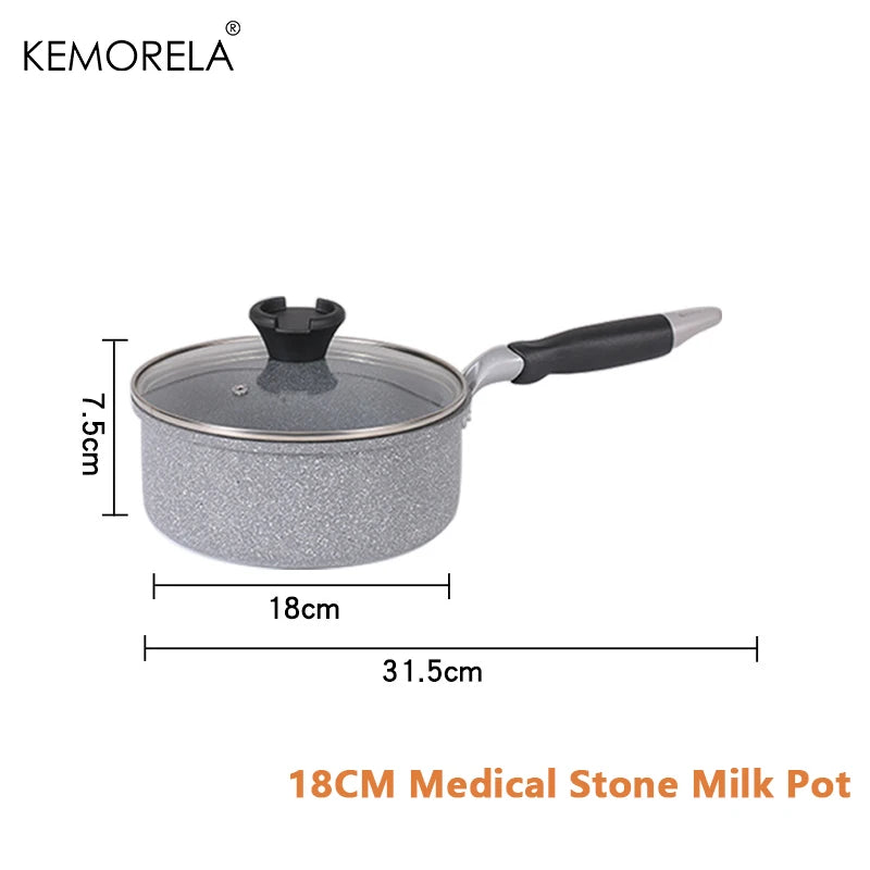 Durable Stone Frying Pan28/26/24/20cm Wok Non-stick Pan Skillet Cauldron Induction Cooker Pans Pancake Egg Gas Stove Home.
